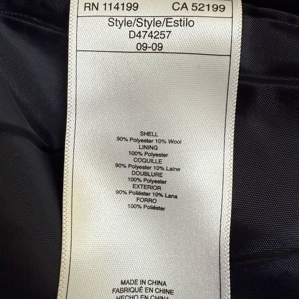 Roxy Plaid Peacoat Multicolor Button Closure Wool… - image 6